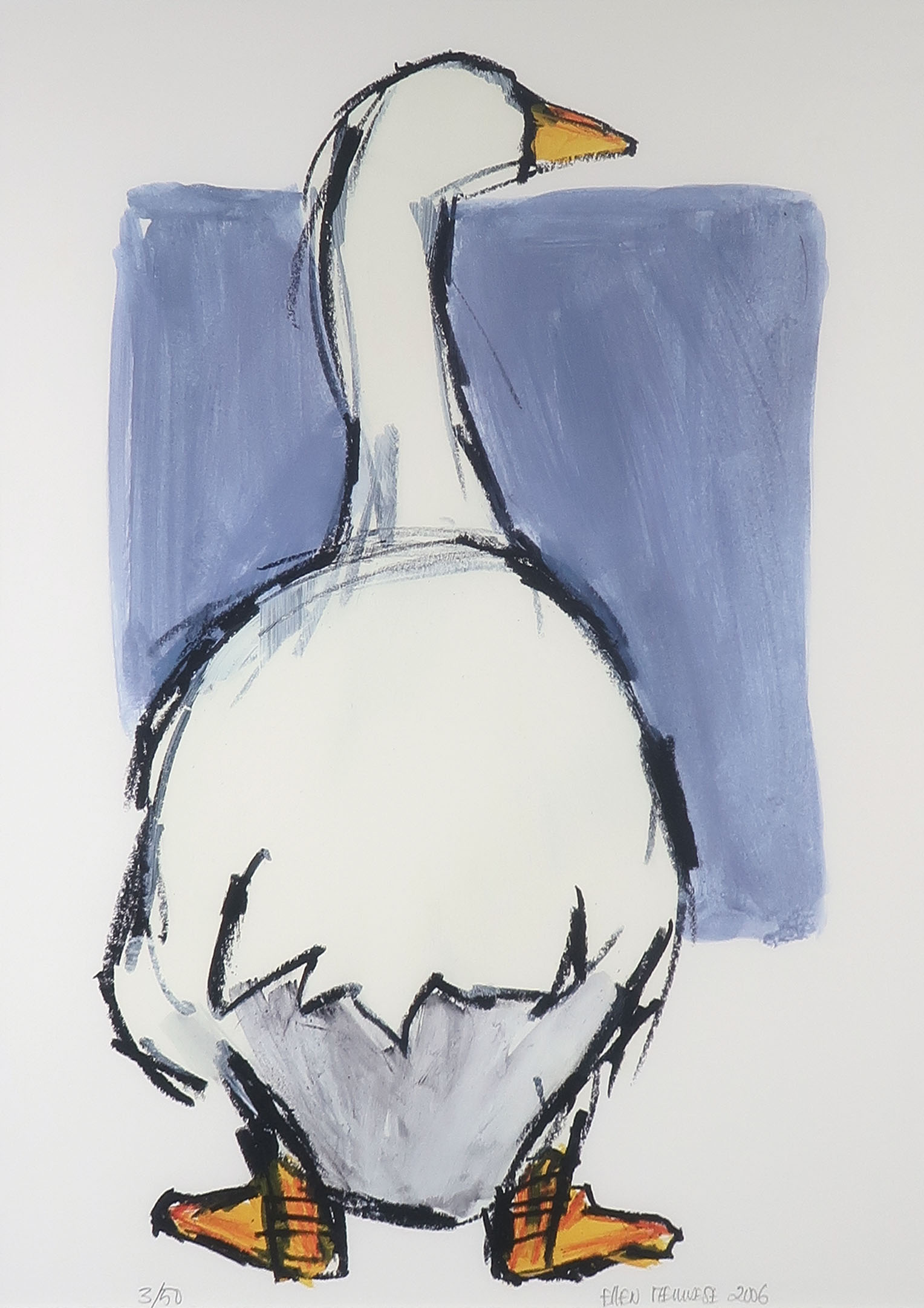 Ellen Meuwese - Giclée, Gans - Ingelijst kopen? Bied vanaf 35!