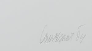 Hans Landsaat - Zeefdruk, Vluchtend bouwwerk kopen? Bied vanaf 1!