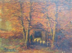 Maurits de Groot - 3 romantische panelen, geen minimum prijs kopen? Bied vanaf 1!