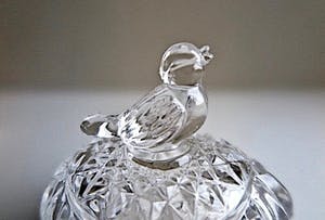 Sklo Union - Rudolfova - Nachtmann, Anna Hütte - Verfijnd Loodkristal: Zwaan, 2 Vogeltjes, Kaarsenhouder kopen? Bied vanaf 1!