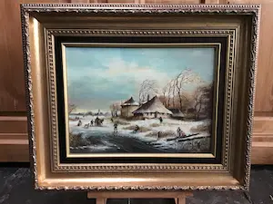 AcheterAd Cornelissen - Hollands winterlandschap.? Enchérissez de 1!