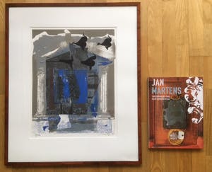 Jan Martens - Het Verleden - zeefdruk/flockdruk in lijst - INCLUSIEF boekwerk kopen? Bied vanaf 75!