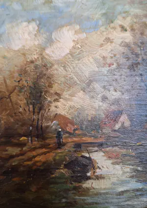 Johan Godfried van Ginkel - (1827-1863) - landschap - 19e eeuw kopen? Bied vanaf 50!