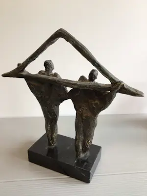 Bernadette Leijdekkers - Sculptuur “ Samenwerking “ kopen? Bied vanaf 79!