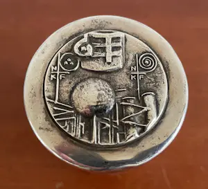 Jan Snoeck - Verzilverde Theebus in opdracht van de NKF kopen? Bied vanaf 1!