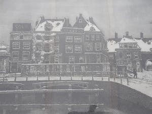 Tinus de Jongh - Stadsgezicht in de sneeuw (Amsterdam) kopen? Bied vanaf 40!