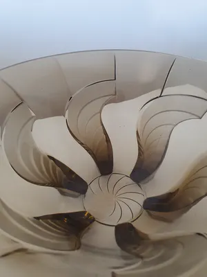 August Walther & Sohne AG - schaal, model Juno, kleur rookbruin, gemaakt van persglas kopen? Bied vanaf 1!