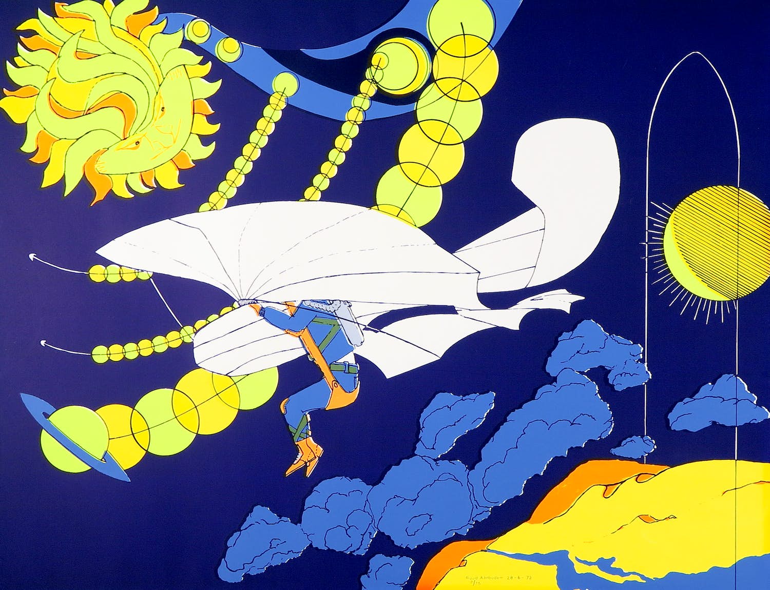 Ruud Aarbodem - Zeefdruk, Zonder titel verkocht voor € 1!