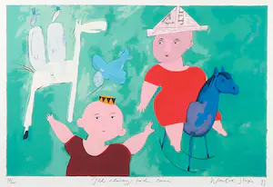 Wouter Stips - Zeefdruk, I'll always take care - Ingelijst kopen? Bied vanaf 50!