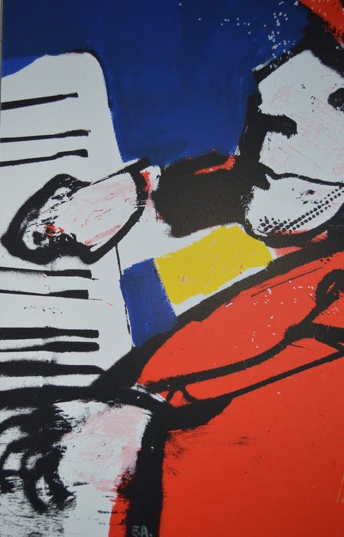 Herman Brood - Herman Brood: Zeefdruk op linnen - Ik, 2000 (pianist) kopen? Bied vanaf 1!