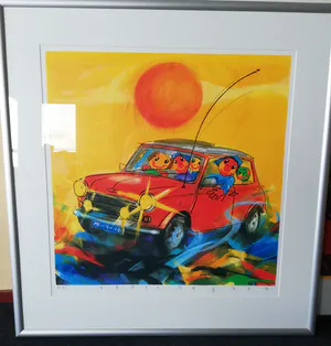 Ad Verstijnen - Mini Cooper in mooie lijst kopen? Bied vanaf 135!
