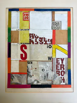 Willy Boers - Zonder titel, collage - 1968 kopen? Bied vanaf 900!