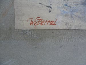 Wim van Bemmel - Pasteltekening. Dame in een stoel. kopen? Bied vanaf 35!