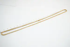 136 - Sierlijk en massief 20 Krt geel-gouden dubbel venetiaans collier - ketting kopen? Bied vanaf 460!