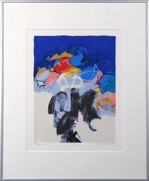 Henk van Vessem - Zeefdruk, Zonder titel VII - Ingelijst kopen? Bied vanaf 35!