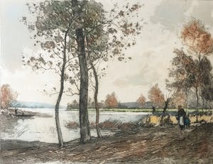 Paul Emile Lecomte - ets - aquatint kopen? Bied vanaf 20!
