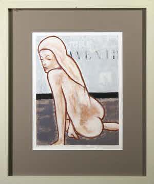 Casper Faassen - Zeefdruk, Zonder titel - Ingelijst verkocht voor € 100!