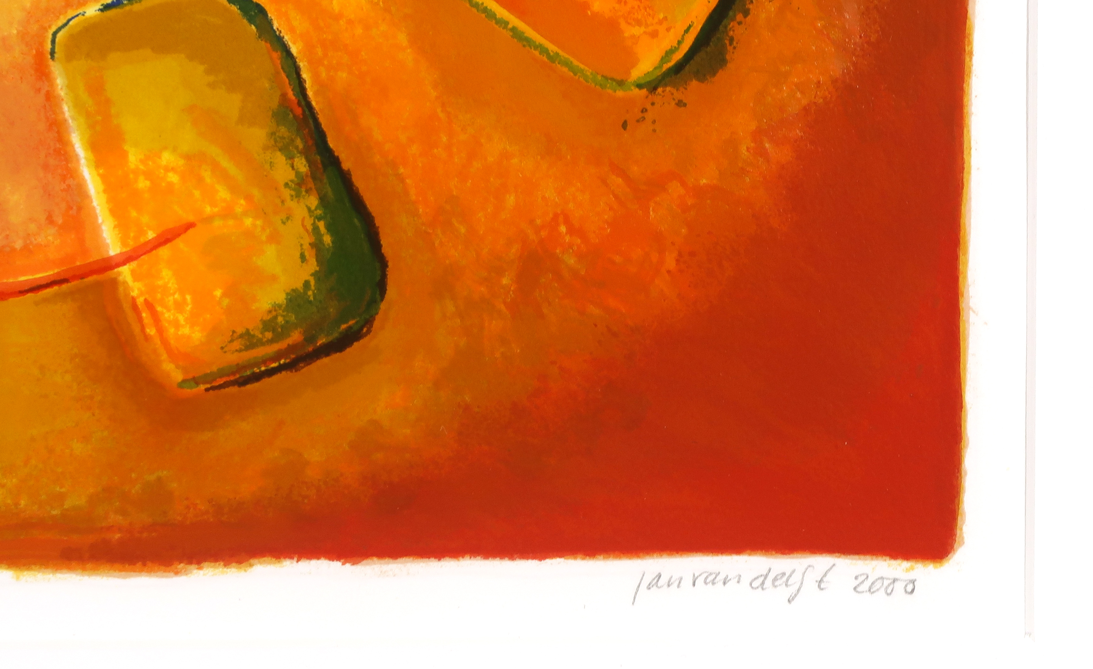 Jan van Delft - Zeefdruk, Lelie - Ingelijst kopen? Bied vanaf 1!