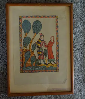 Niet of onleesbaar gesigneerd - Middeleeuws Minnesangers kopen? Bied vanaf 1!