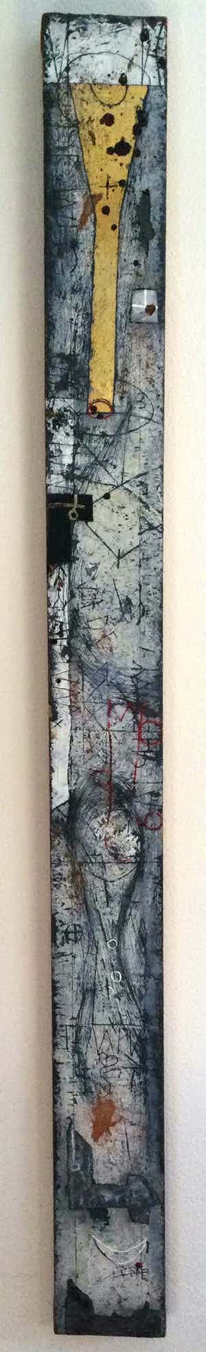 Walter Rast - Op weg van lood naar goud | gemengde techniek verkocht voor € 175!