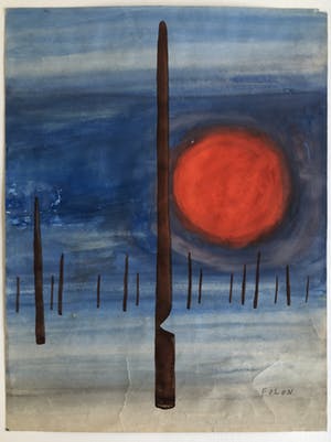 Jean Michel Folon - Zonder titel kopen? Bied vanaf 450!