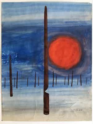 Jean Michel Folon - Zonder titel verkocht voor € 450!