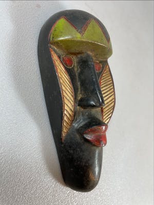 Yoruba - 2 African Yoruba passport masks - Nigeria. kopen? Bied vanaf 15!
