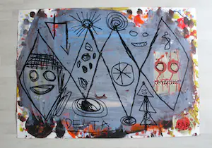 Michel Rabanelly - "Delta" 2005 - handsigniert kopen? Bied vanaf 900!