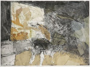 Saskia van Dijk - Kleurenets en collage, Verwachtingen II - Ingelijst kopen? Bied vanaf 20!