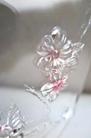 Walther glas - Blad/ Taartplateau - Kristalglas - Roosjesdecor in reliëf (Valentijnsdag-item) kopen? Bied vanaf 1!