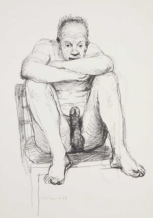 Aat Veldhoen - Rotaprint, Zittende man kopen? Bied vanaf 50!