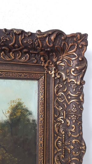 Niet of onleesbaar gesigneerd - van Leeuwen (20ste eeuw) Heidelandschap met dorp. kopen? Bied vanaf 1!
