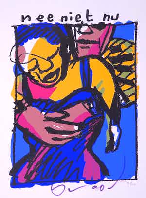 Herman Brood - Zeefdruk, Nee niet nu verkocht voor € 120!