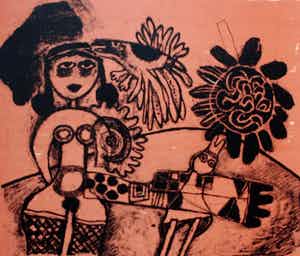 Corneille - Litho: Rose Tropique - 1972 verkocht voor € 299!