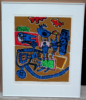 Corneille - Ingelijste litho: Les jeux de l'été - 1983 kopen? Bied vanaf 399!