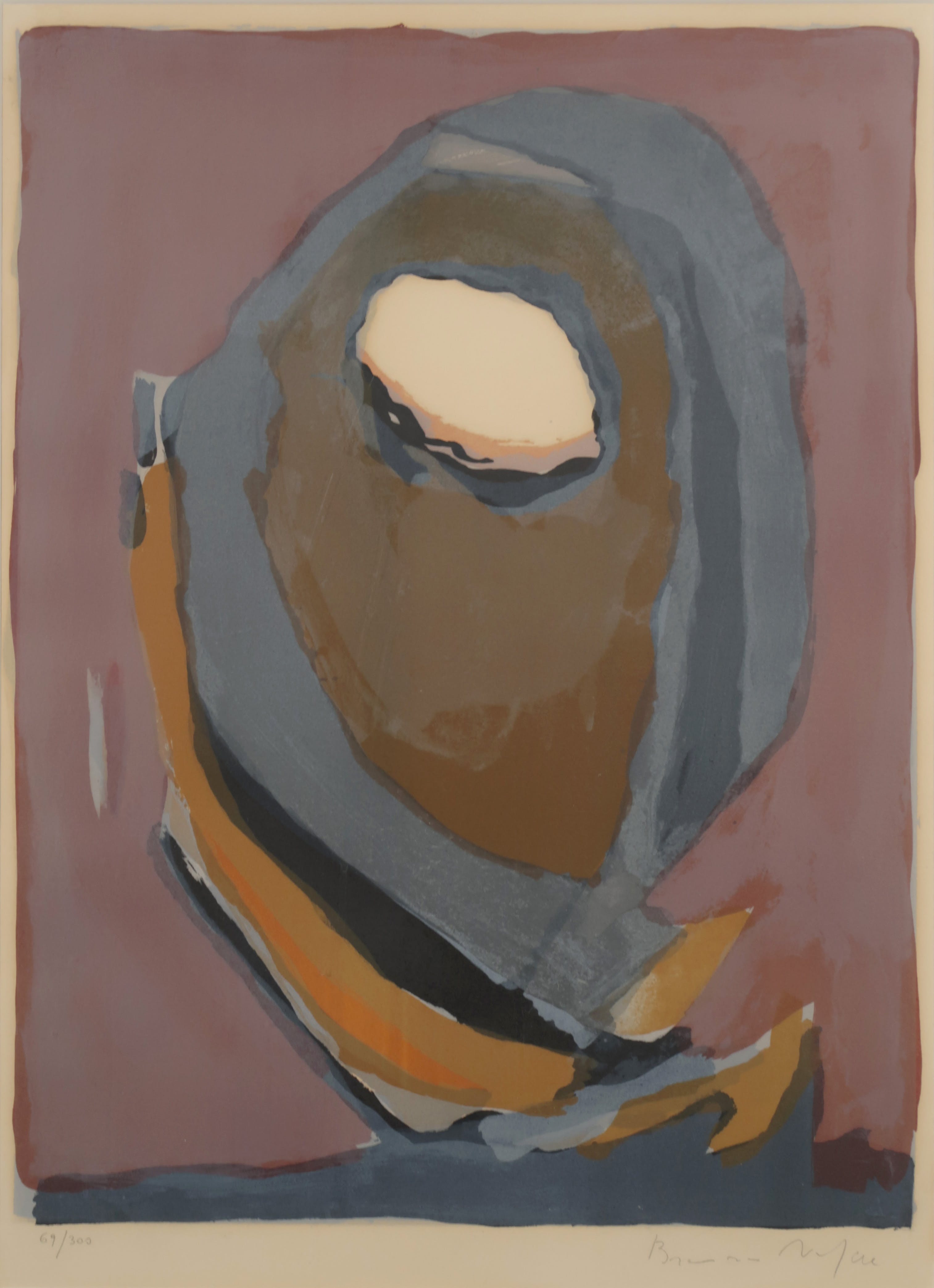 Bram van Velde - (6) Kleurenlitho, Cyclope - Ingelijst kopen? Bied vanaf 150!