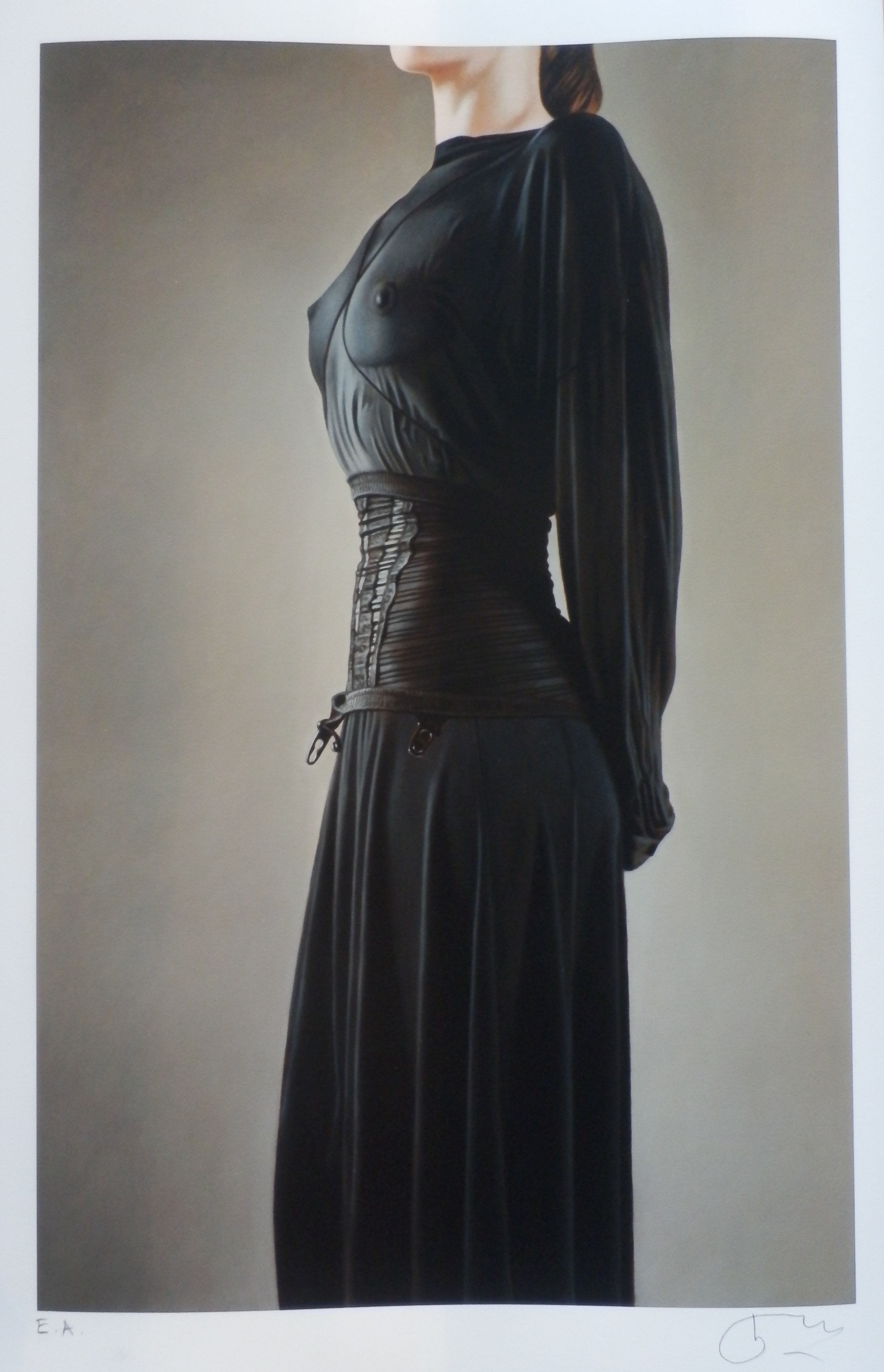 Willi Kissmer - Kleurengiclee DRESSED IN BLACK Handgesigneerd verkocht voor € 110!