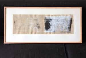 Rob van Koningsbruggen - Geschoven schilderij verkocht voor € 195!