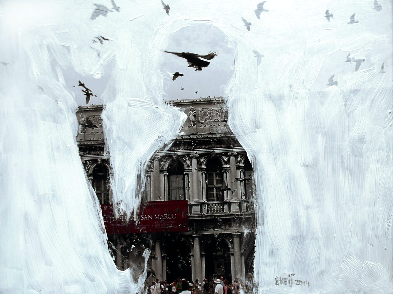 Peter Heij - Venezia ( gemengde techniek) verkocht voor € 75!