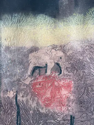 Ru van Rossem - "Jungle Tocht" - Gesigneerd werk - 1997 - 15/35 - Kleine oplage kopen? Bied vanaf 165!