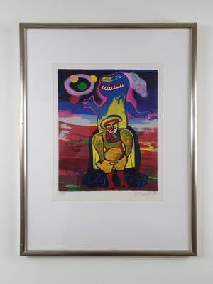 Corneille - Falstaff (heldere kleurenzeefdruk in fraaie lijst) kopen? Bied vanaf 1!