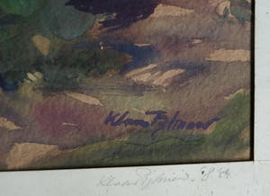 Klaas Pijlman - Ingelijste gouache , “Dennenbomen in Drenthe” - 1954 kopen? Bied vanaf 40!