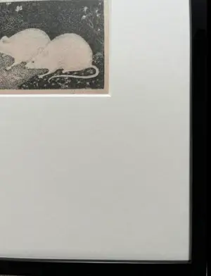 Jan Mankes - Originele Heliogravure 2 Muizen 1923 kopen? Bied vanaf 120!