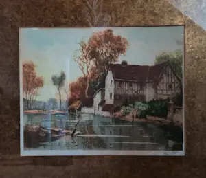 Niet of onleesbaar gesigneerd - Huis aan de rivier kaufen? Bieten Sie von 1!