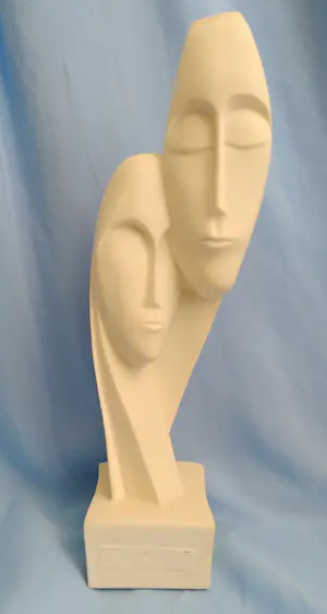 Niet of onleesbaar gesigneerd - Ontroerend beeld van toewijding, albast kaufen? Bieten Sie von 1!