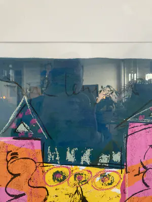 Frank Lengvenius - Kleurenzeefdruk ‘ Bij elkaar ‘ ( GROOT ) kopen? Bied vanaf 60!