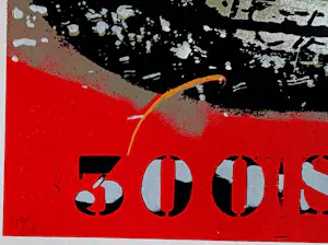 Herman Brood - grote zeefdruk: Mercedes 300 SL kopen? Bied vanaf 799!