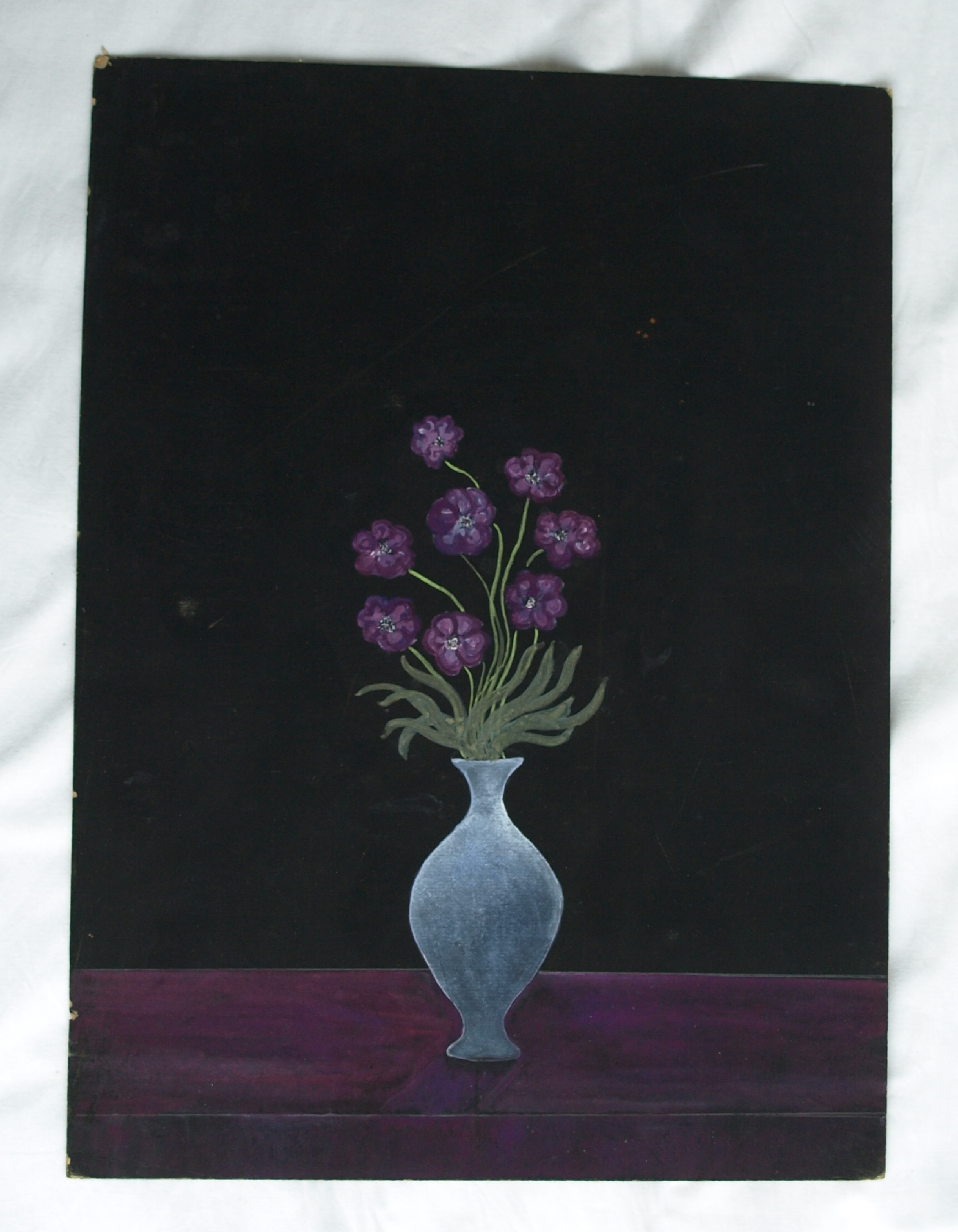 Bernard Canter - Bloemen in een vaas , Bloemstilleven - Olieverf op karton – ca 1940 kopen? Bied vanaf 30!