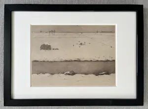 Jan Mankes - Originele Heliogravure Winterlandschap 1923 kopen? Bied vanaf 120!