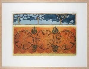 Lukie de Bree - Kleurenets en aquatint, Een robijn - Ingelijst kopen? Bied vanaf 1!